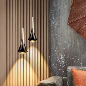 Modern Led Pendant Light Fixture Design Drop Water Hanglamp Restaurant Bar Pendant Lamp Staircase Lamps Home Decor Luminaire 1