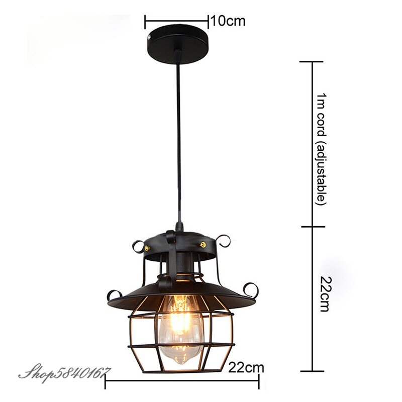 American Vintage Pendant Lights Loft Industrial Pendant Lamps for Living Room Decor Bar Cafe Restaurant Hanging Lamps Suspension 6