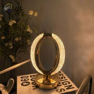 Nordic LED Table Lamp Stepless Dimming USB Charging Touch Switch Home Decoration Bedroom Bedside Living Room Acrylic Desk Lamp 1