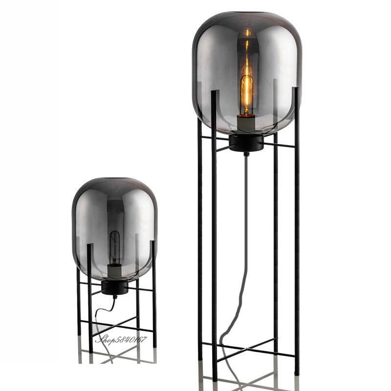 Nordic Glass Floor Lamp Led Designer Standing Lamp for Living Room Bedroom Art Decor Study Led Lighting Fixture Stand Table Lamp 6