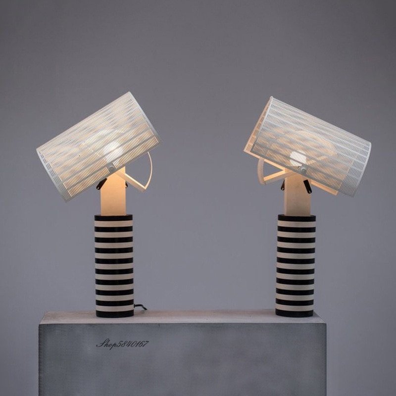 Italian Designer Table Lamp Creative Zebra Stripes Lamp Rotatable Lights Bed Room Living Room Home Decor Study Reading Desk Lamp 1