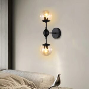 Foyer bedroom bedside corridor wall lamp modern molecule LOFT wall sconce glass ball wall light LED round ball wall lamp 1