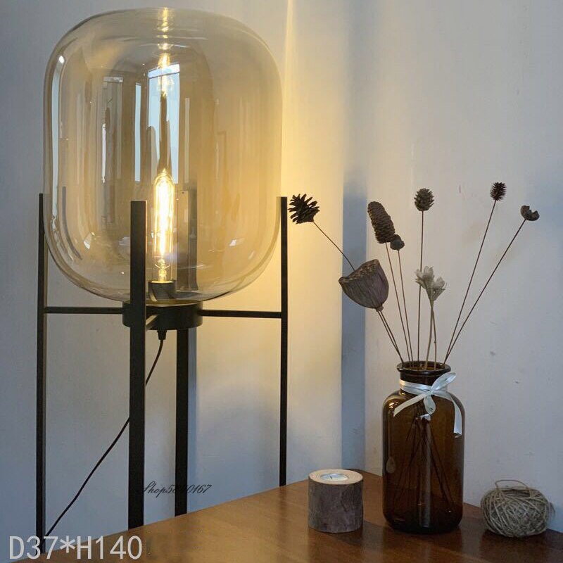 Nordic Glass Floor Lamp Led Designer Standing Lamp for Living Room Bedroom Art Decor Study Led Lighting Fixture Stand Table Lamp 2