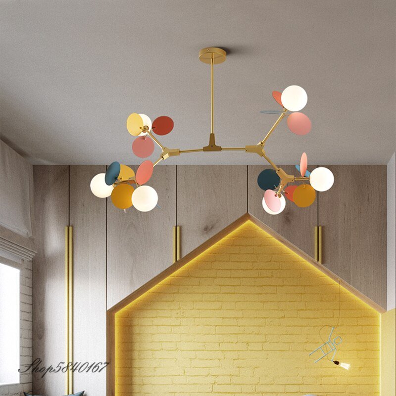 Europe Art  Pendant Lights Colorful Branch Hanging Lamps for Living Room Bedroom Lamps Loft Home Decor Indoor Lighting Fixtures 6