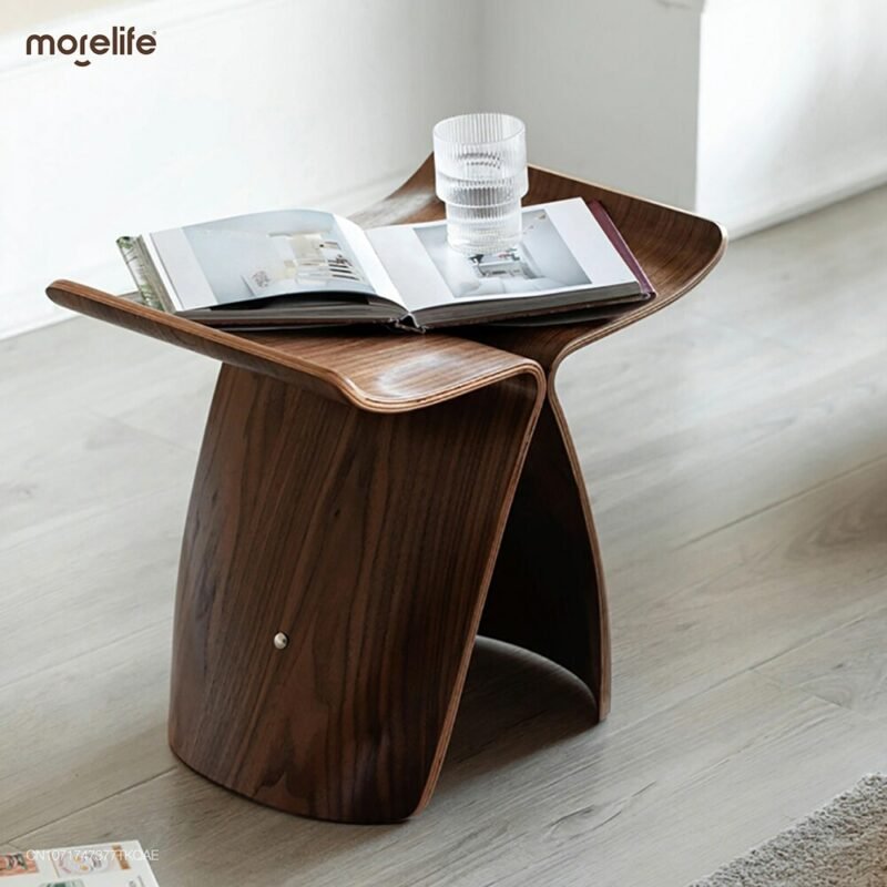 Nordic Danish Creative Design Chair Butterfly Chair Stool Side table Corner table Living Room Stool Shoe changing Art-Stool 2