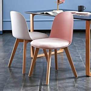 FULLOVE Dining Chair Simple Negotiation Stool Net Red Light Luxury Makeup Chair Modern Table Chair Sillas Para Barra De Cocina 1