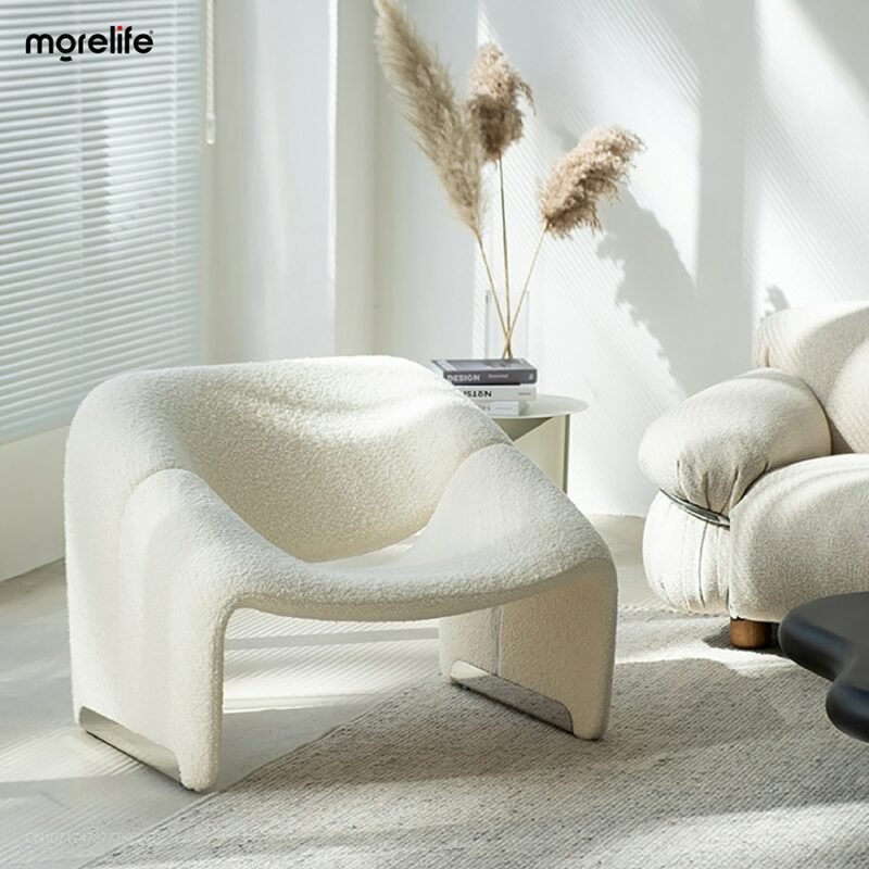 Nordic Style Sofa Chair  Single Designer Chair Light Luxury Furniture Simple Leisure Creative Home Living Room Sofa Chair 3
