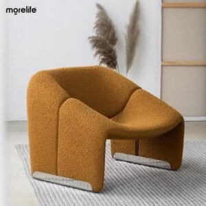 Nordic Style Sofa Chair  Single Designer Chair Light Luxury Furniture Simple Leisure Creative Home Living Room Sofa Chair 1