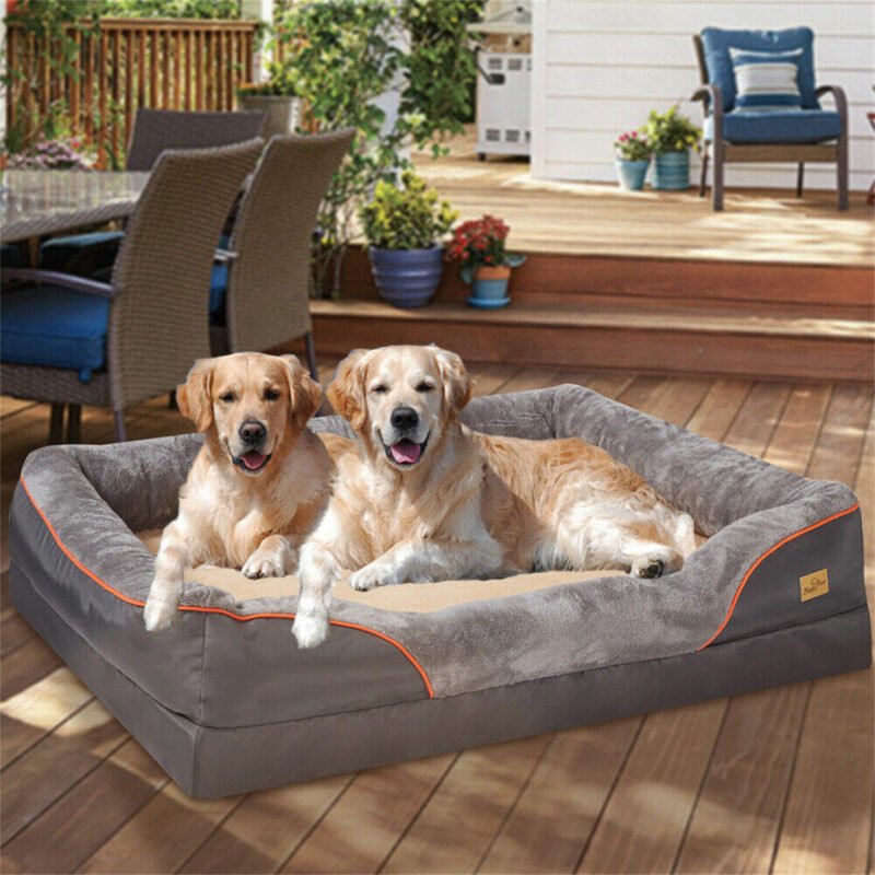 Waterproof Extra Large Orthopedic Dog Bed Sponge Foam Dog Bedding Lounge Sofa Bed 3