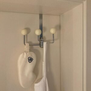 MOMO Korean Wrought Iron Hook  Ins Retro Decoration Bathroom Bedroom Door Back Hook Activity Creative Cream 1