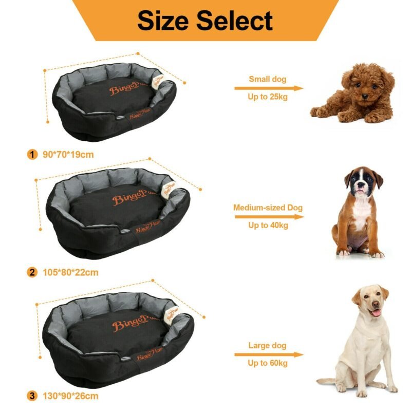 Waterproof XXL Extra Large Jumbo Orthopedic Sofa Dog Bed Pet Mat Kennel Washable Basket Pillow Comfy Bed 5