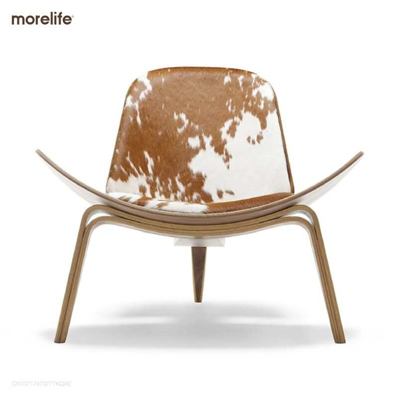 Nordic Denmark Design chair Smiling Shell Chair Simple sofa Lounge chair Armchair Living Room Furniture Chair 5