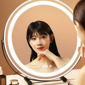 Magnifying Bathroom Mirror Light Led Makeup Touch Switch Quality Mirror Tempered Glass Vanity Espejos Con Luces Cosmetic Mirror 1