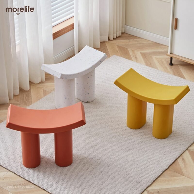 Nordic Footstool Creative Small Flying Elephant Stool Household Special-shaped Low Stool Modern and Simple Shoe Changing Stool 2
