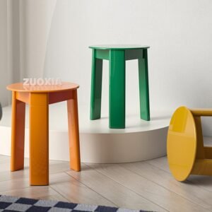 MOMO Creative Medieval Small Round Stool Designer Stool Nordic Ins Home Living Room Modern Minimalist Dressing Stool 1