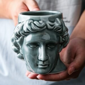 Creative Ceramic Mug Office Drinking Cup Large Capacity Coffee Cup Statue Mug  Breakfast Milk Cup Drinkware 1