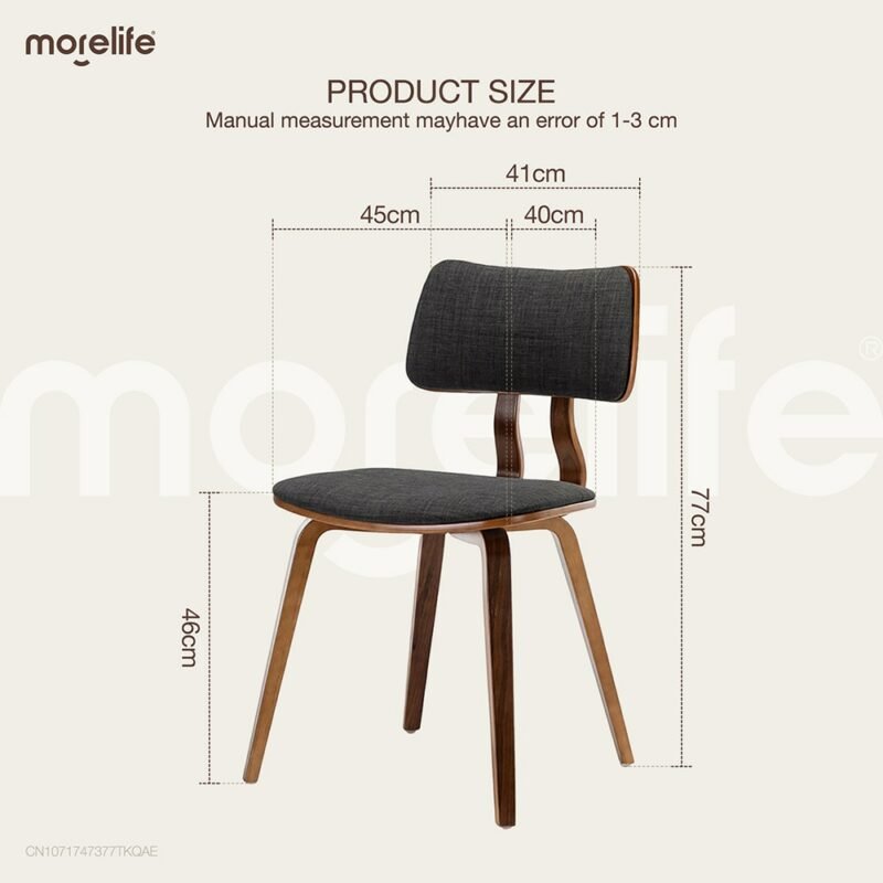 Nordic Solid Wood Dining Chairs Kitchen Bedroom Backrest Chair Modern Minimalist Home Furniture Stool Hotel Restaurant Chair 6