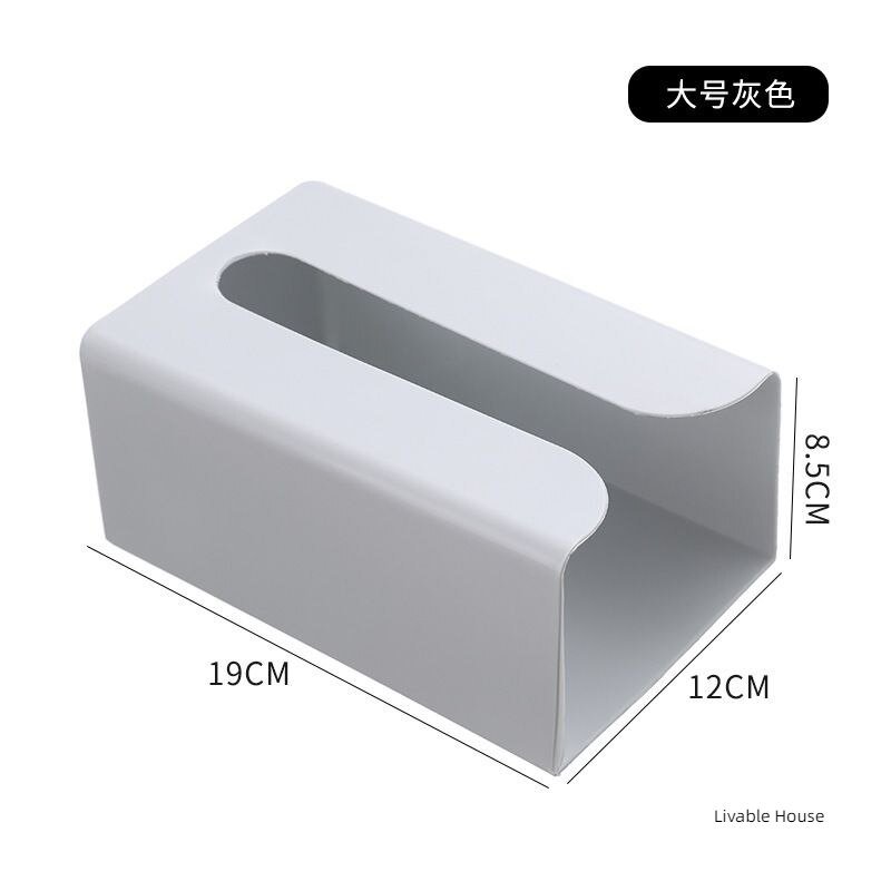 Wall-mounted tissue holder on the wall of the paper drawer Creative simple plastic multifunctional toilet tissue box 6