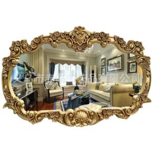 Vintage Vanity Round Table Wall Mirror Bathroom House Floor Livingroom Makeup Mirror Decoration Home Spiegel Cosmetic Mirror 1