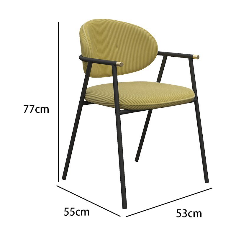 Dresser Dinning Chair Green Relax Armchair Cafe Hairdressing Dinning Chair Bedroom Kitchen Sedie Cucina Living Room Furniture 6