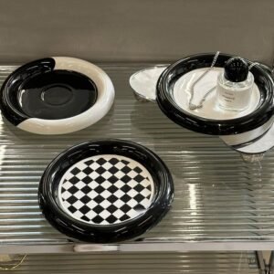 Ceramic Plate Jewelry Snack Tray Tableware Kitchen Dish Sets Nordic Breakfast Plates Dessert Household Storage and Taking Photos 1