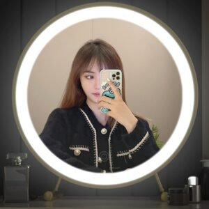 Frame Touch Switch Mirror Vanity Lights Makeup Aesthetic Ornament Mirror Tint Magnifying Espejo Maquillaje Luz Cosmetic Mirror 1
