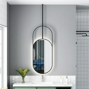 Nordic Mirror Vanity Decorative Frame Smart Led Lighted Irregular Mirror Makeup Design Espelhos Decorativos House Accessories 1