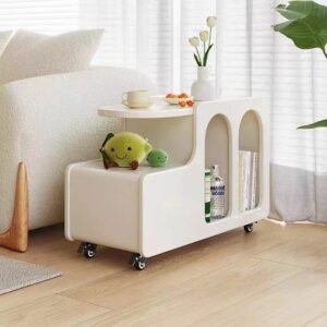 MOMO Side A Few Nordic Cart Cream Wind Removable Small Coffee Table Living Room With Wheel Internet Red Side Cabinet Small Table 1