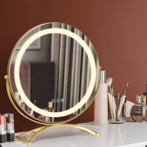 Flexible Led Lighted Makeup Mirror Bedroom Dressing Table Mirror Smart Salon Espelho Grande Espejos Con Luces Room Decor 1