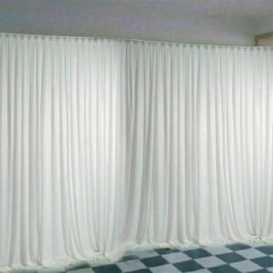 6.5ft Silk White Backdrop Drapes Curtain Wedding Ceremony Party Home Window Decor 1