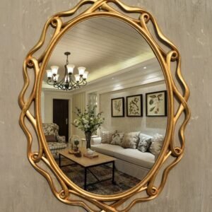 Irregular Decorative Wall Mirror Modern Style Luxury Glass Decorative Mirror Nordic Living Room Espelho Redondo Home Decoration 1