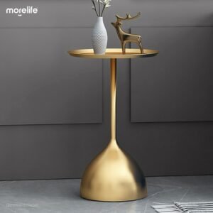 Table Sofa Small Side Table Gold Round Coffee Table Metal Console Table Bedside Living Room Bedroom Furniture 1