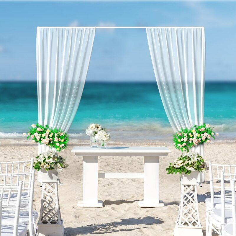 Wedding Party Prom Backdrop Stand Pipe Kit Curtain Frame Ajustable10ftx10ft 2