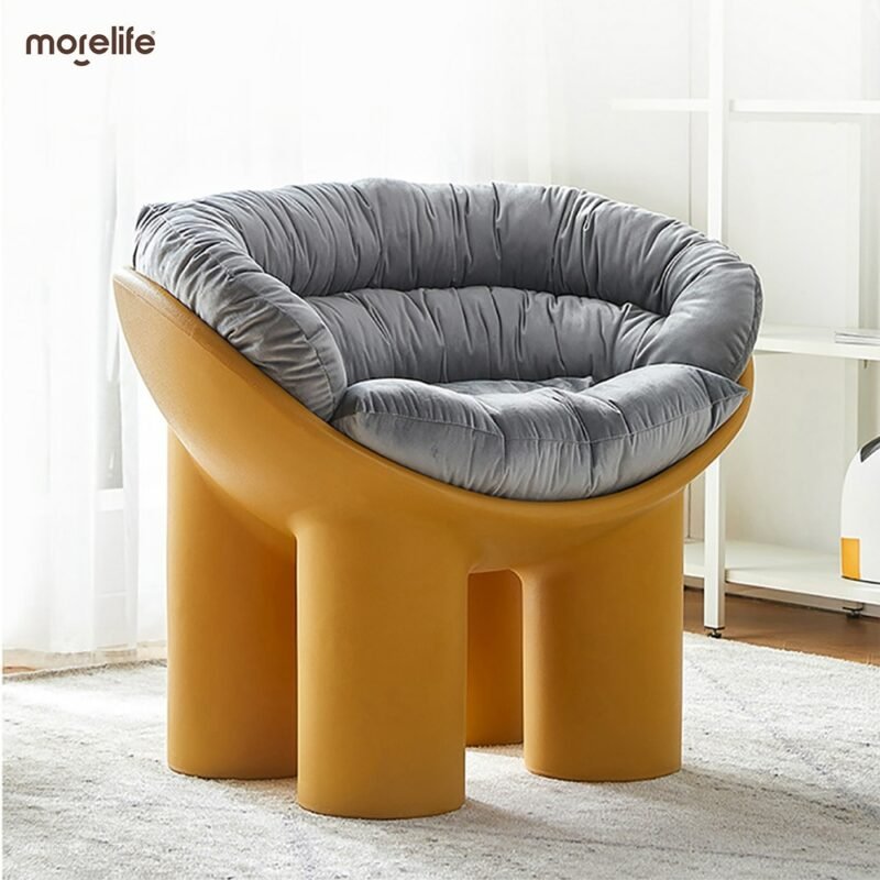 Nordic Designer Elephant Leg Chair Internet-Popular Homestay Single-Seat Sofa Chair Creative Comfort Outdoor Recliner 2