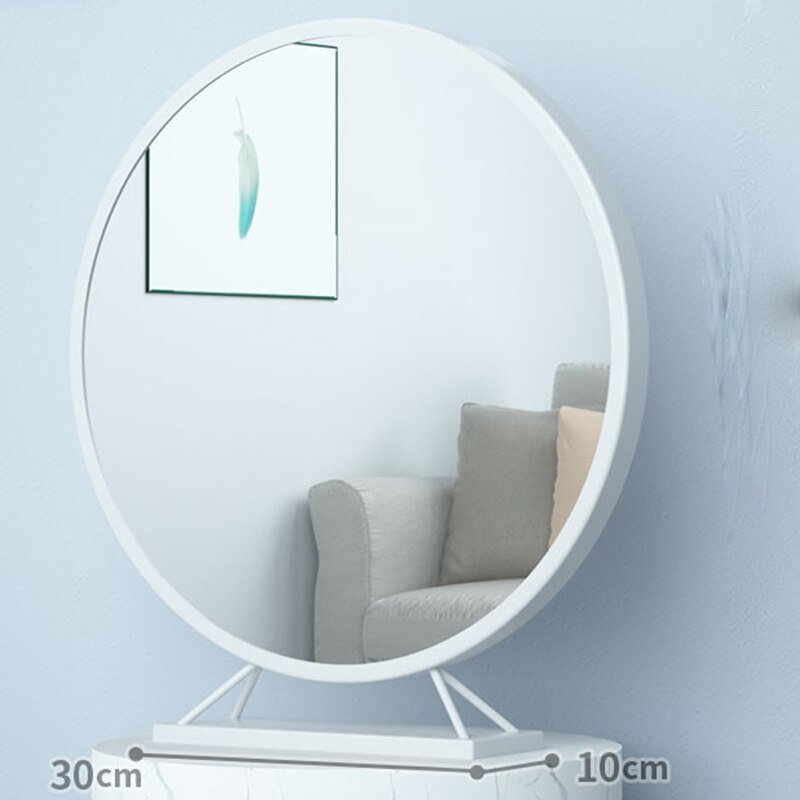 Gold Jewelry Cabinet Mirror Trays Decorative Gift Irregular Shape Touch Switch Mirror Tempered Glass Makeup Espejos Smart Mirror 2