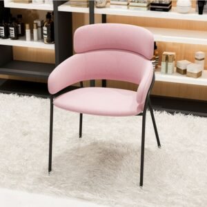 Gamer Lounge Dining Chairs Office Pink Salon Styling Dining Chairs Makeup Stylish Individual Sofa Cadeiras Home Furniture HY50DC 1