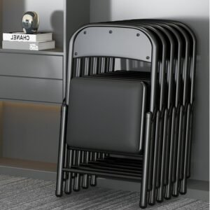 Kitchen Bedroom Nordic Dining Chair Folding Dresser Office Metal Salon Dining Chair Modern Outdoor Party Sedie Home Furniture 1