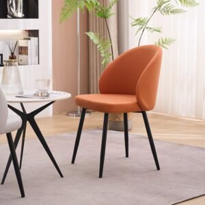 Nordic Living Room Dining Chair Mobile Ergonomic Designer Metal Dining Chair Accent Balcony Office Lounge Silla Nordic Furniture 1