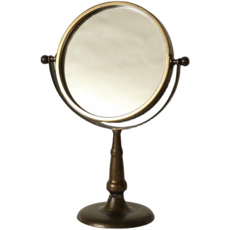 American Bath Mirrors Make Up Wrought Iron Metal Mirror Vanity Desktop Bedroom Espejos Decorativos Decorative Mirror Gift 5