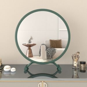 Round Led Decorative Mirror Bedroom Makeup Decorative Mirror Standing Dekorativer Spiegel Room Decorations Aesthetic YY50DM 1