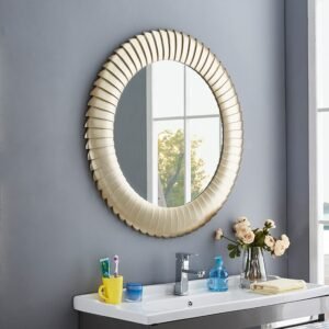 Nordic Makeup Decorative Mirror Round Bathroom Toilet Wall Mounted Decorative Mirror Aesthetic Espejos Decorativos Dorm Decor 1