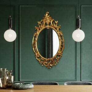 Vintage Makeup Decorative Mirror Wall Large Aesthetic Bathroom Mirror Craft Desk Aesthetic Espejo Pared Home Design Exsuryse 1