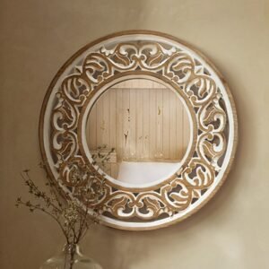 Aesthetic Decorative Wall Mirrors Aesthetic Shower Round Lens Self-adhesive Mirrors Large Design Espejo Redondo Home Decoration 1