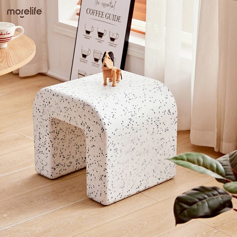 Plastic Small Stools Chairs Coffee Tables Side Tables Shoe Stools Minimalist Modern Living Room Balcony Bedroom Low Stools 5