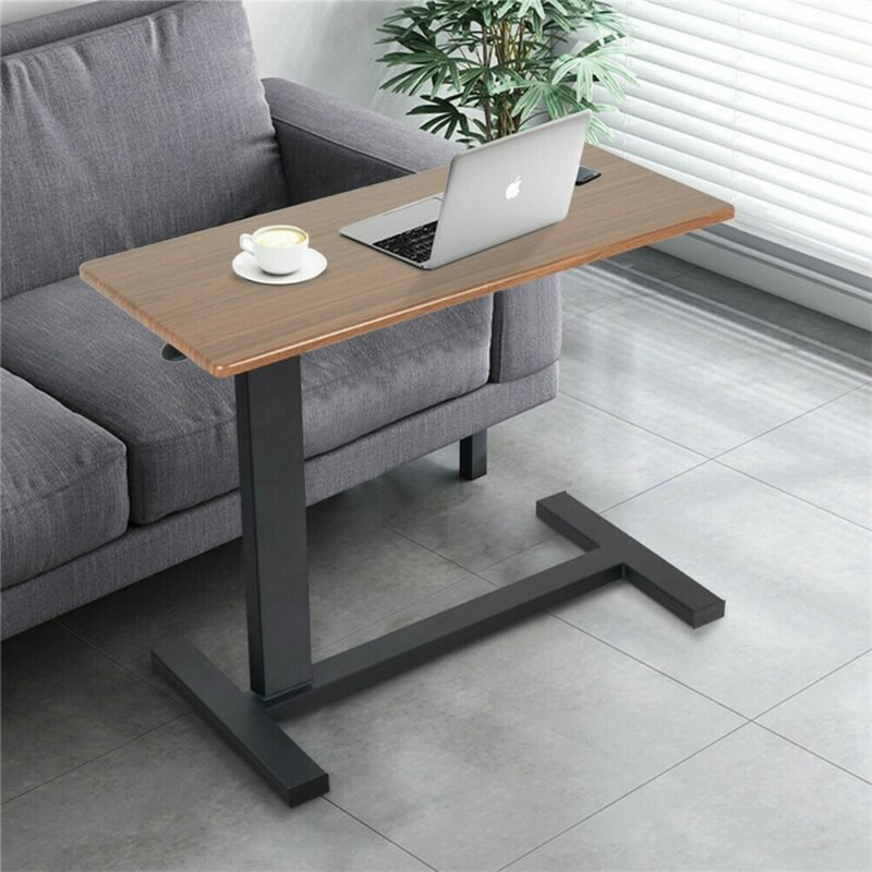Large Rolling Overbed Laptop Desk Height Adjustable Table Stand for Hospital US Bedside Tray 3