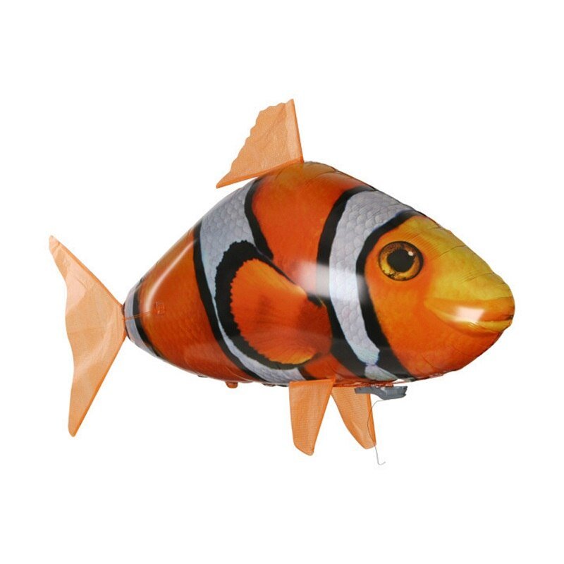 VOW Pets 2021 Clown Fish Gifts Party Decoration Remote Control Shark Toys Air Swimming Fish Animal  Infrared Flying Balloons 2