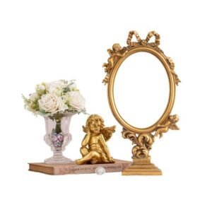 European Retro Makeup Mirrors Bedroom Dresser Mirror Gift Personality Creative Mirror Ornaments Home Decoration Accessories 1