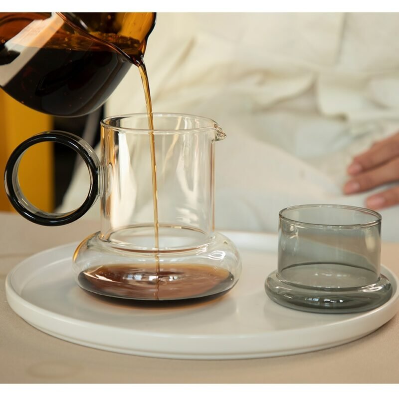 Glass Pitcher Cute Teapot Glass Set Tea Sets Kettle Cup Set Glass Mug Tea Cups Teaware Teapots Heat Resistant Glass 6