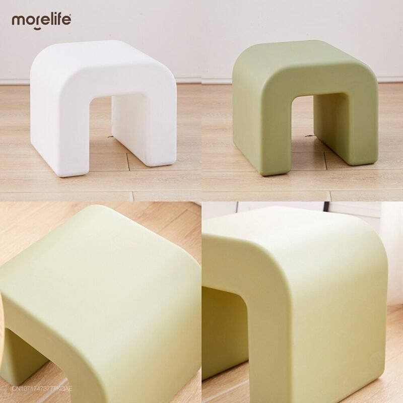 Plastic Small Stools Chairs Coffee Tables Side Tables Shoe Stools Minimalist Modern Living Room Balcony Bedroom Low Stools 6