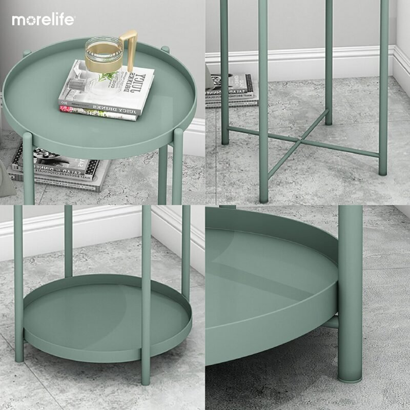 Nordic Simple Side Table Modern Minimalist Small Coffee Table Nordic Living Room Sofa Corner Table Round Balcony Side Table 4